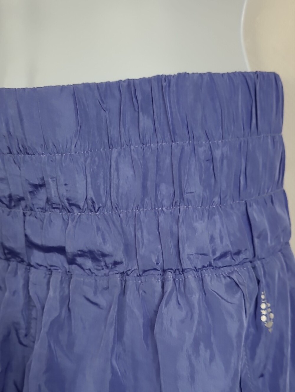 Free People Lavender Smocked-Waist Athletic Shorts - Picture 5 of 14